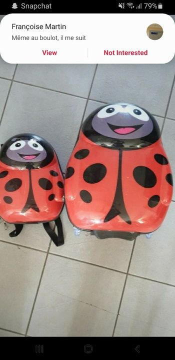 Bagages enfants coccinelle 