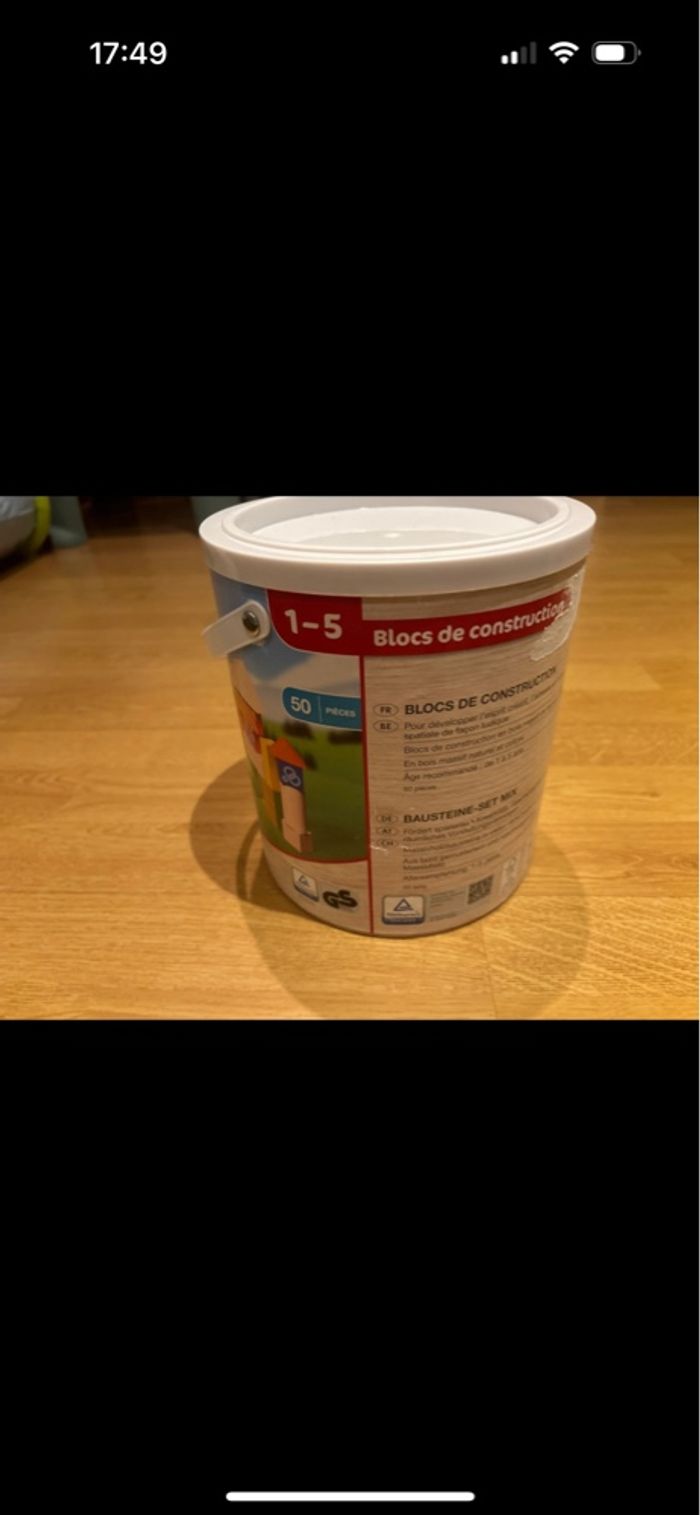 Bloc de construction en bois enfant - photo numéro 5