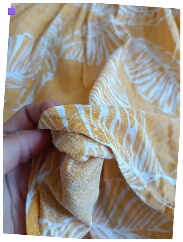 Combi Short jaune crocheté et fluide vintage été - photo numéro 4