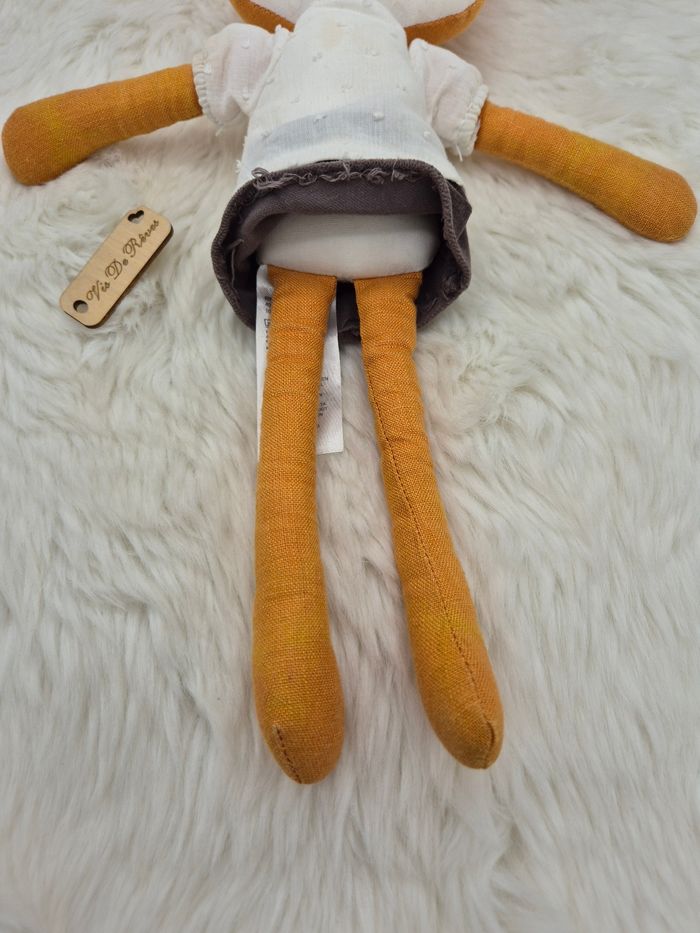 Doudou peluche pantin Dame Renarde Vertbaudet - photo numéro 4