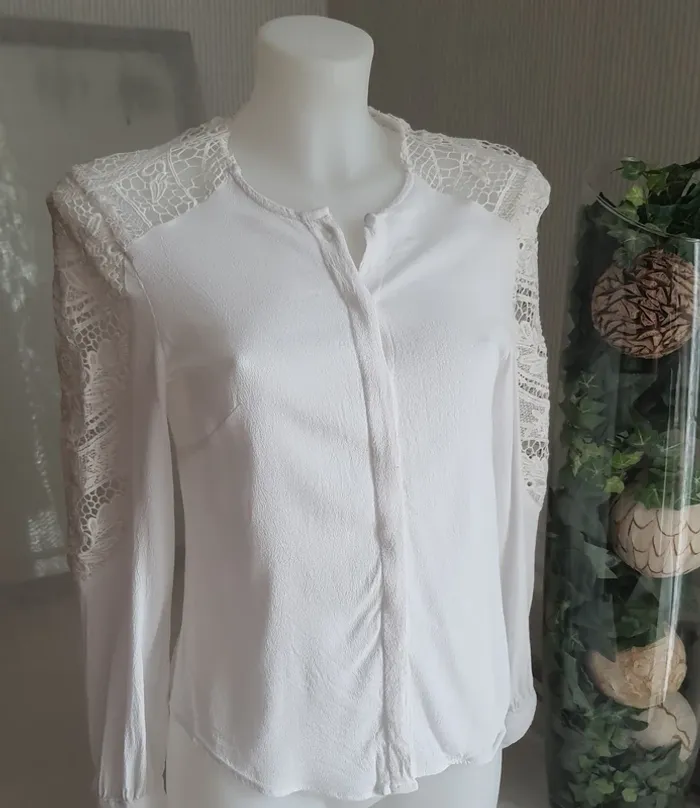Chemisier femme blanc "Bisou's project" taille M