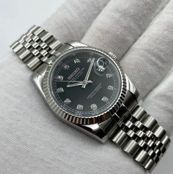 Seiko mod noir diamant 