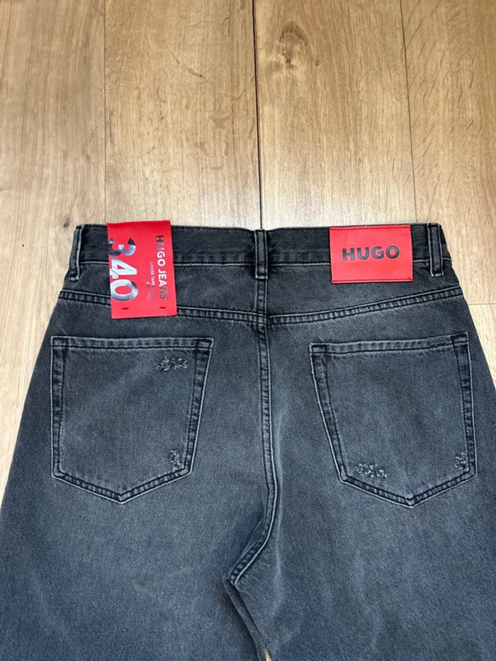 Jeans gris foncé Hugo boss loose tapered fit W30 L32 - photo numéro 5