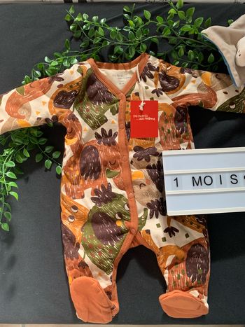 Pyjama 1 mois marron du pareil au même