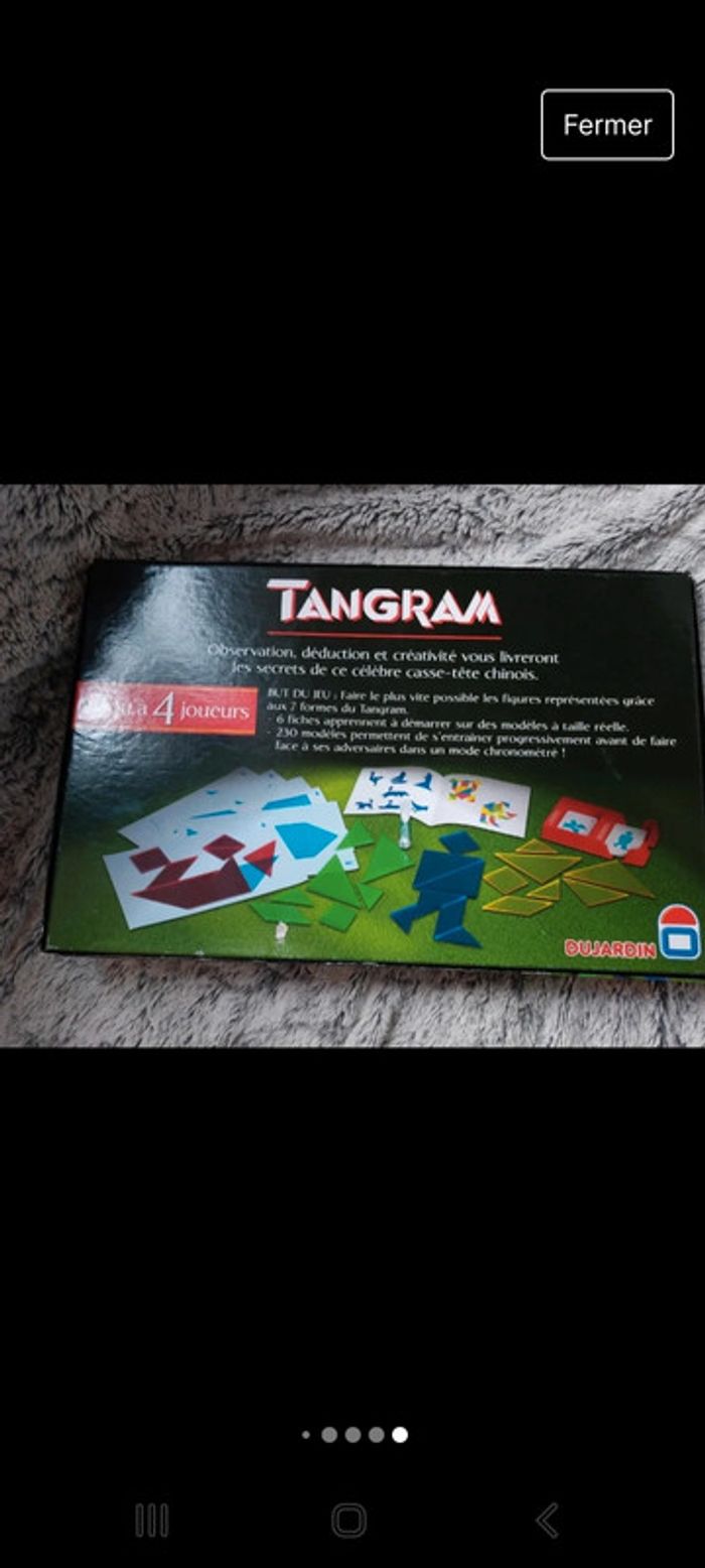 Jeu tangram casse tête chinois - photo numéro 8