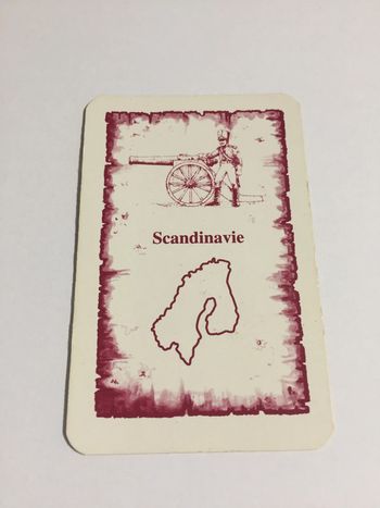 Carte Scandinavie pièce détachée jeu de société Risk la conquête du monde Parker #A54
