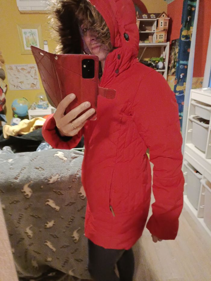 Doudoune rouge - photo numéro 5