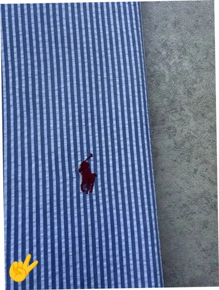 Chemise Ralph Lauren manche longue Taille XL bleu Homme Men CHE73 - photo numéro 2