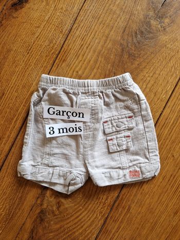 Short garçon 3 mois