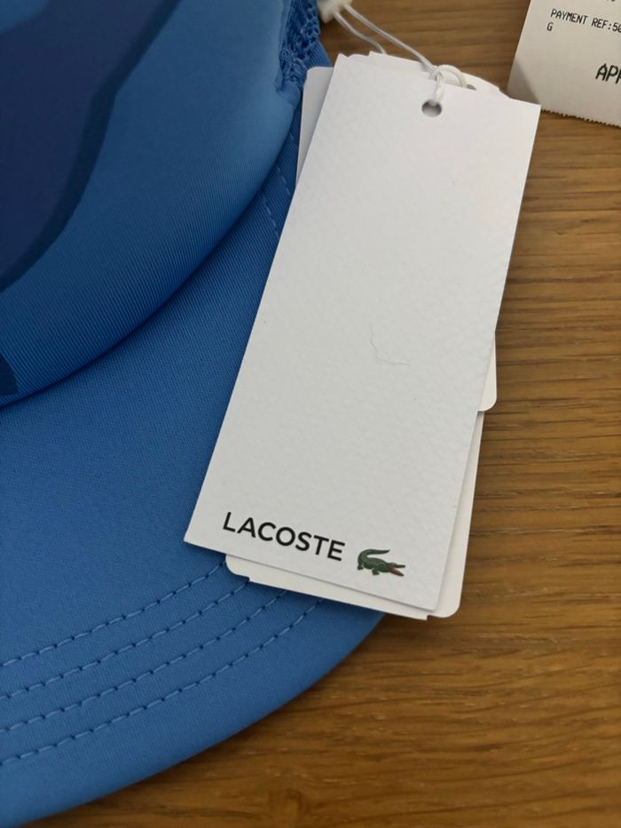 Casquette Lacoste bleu avec étiquette d’origine - photo numéro 2