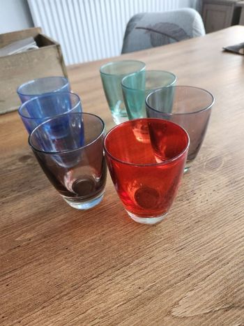 Verres en couleurs
