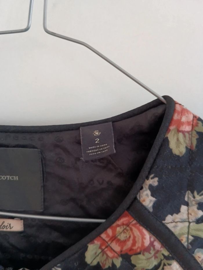 Veste matelassée à fleurs maison scotch taille 2 - photo numéro 4