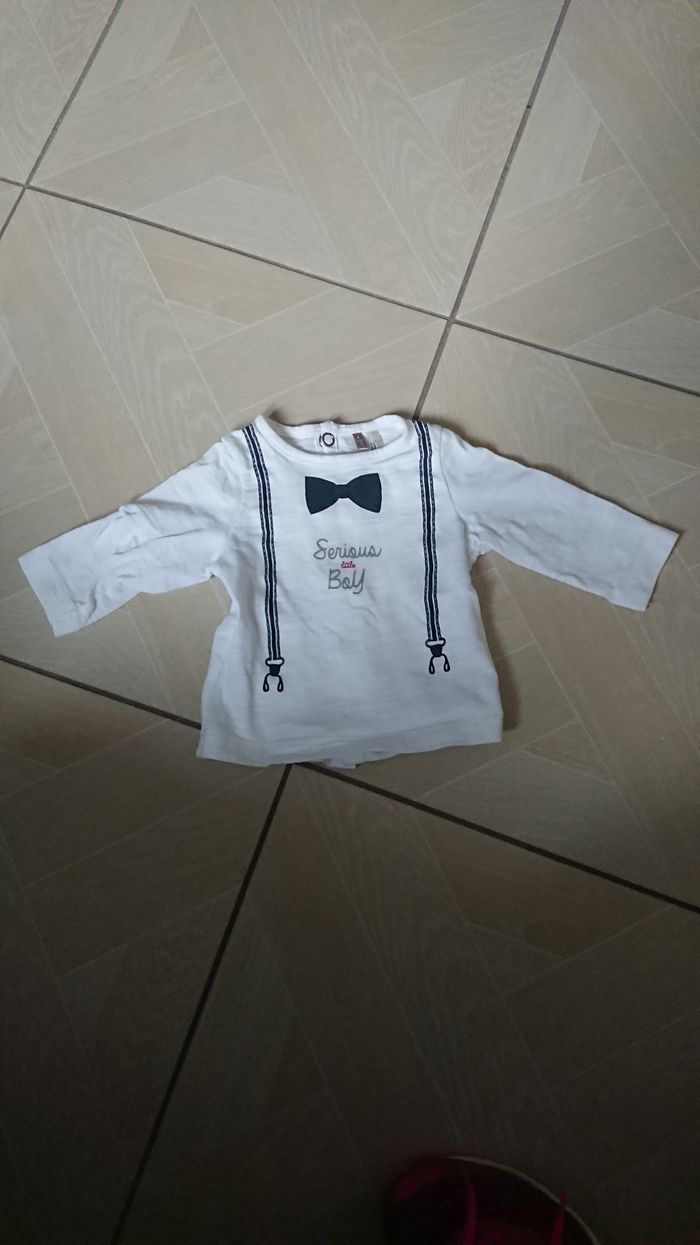 T-shirt manches longues "Serious little Boy"