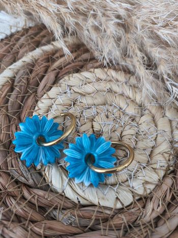 Boucles d'oreilles faites mains 