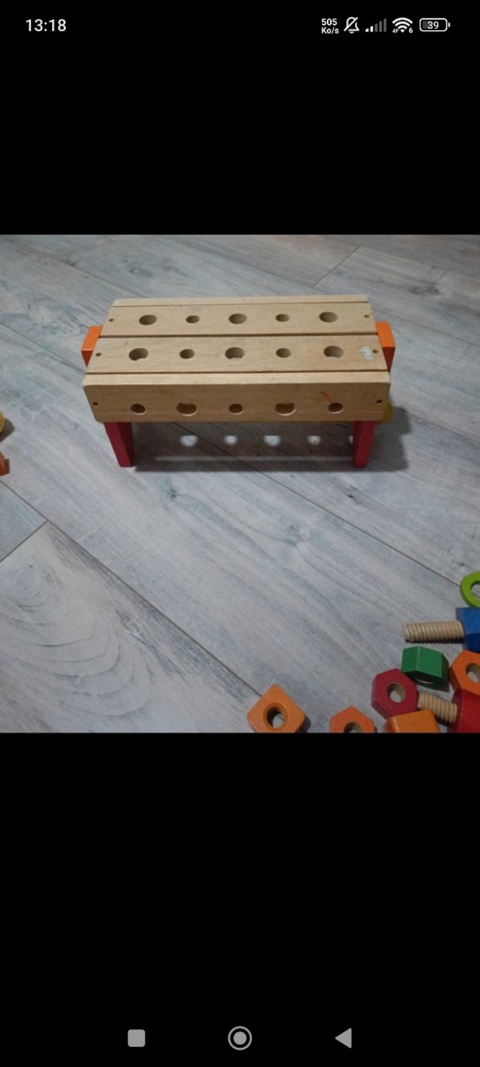 Caisse outil et outils bois, plastique - photo numéro 2