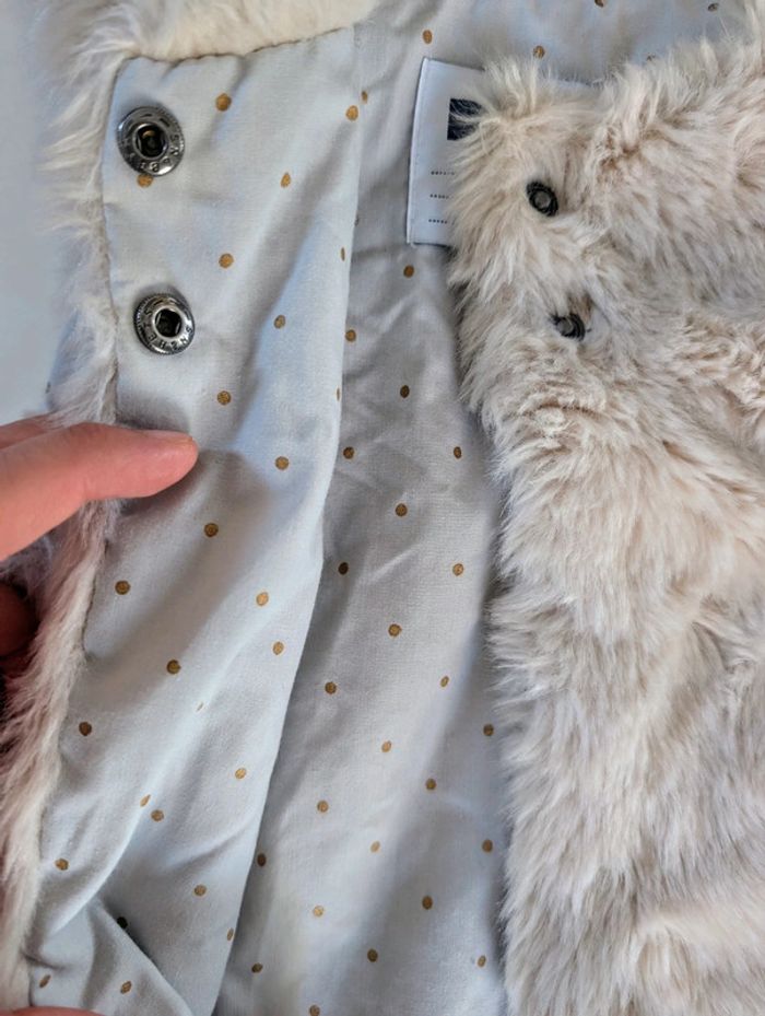 Gilet sherpa mouton fausse fourrure mixte Okaïdi 3 ans - photo numéro 3