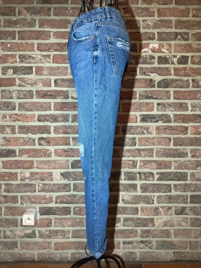 Jeans bleu à trous Jennyfer Taille XS / 34 - photo numéro 5