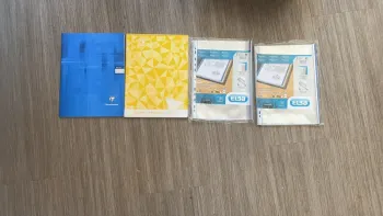 Cahier et pochettes