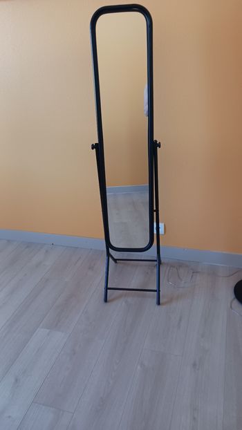Miroir sur pied noir