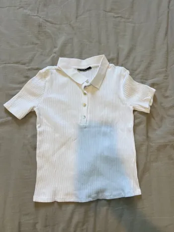 Polo, blanc, Kiabi