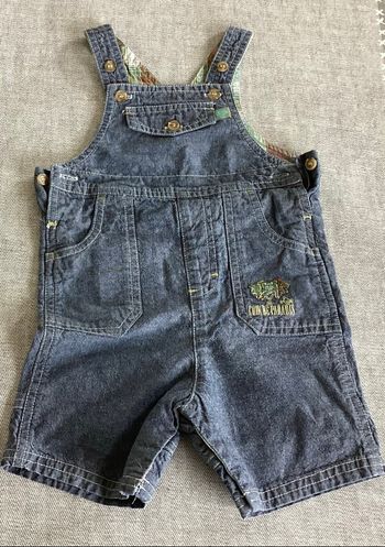 Salopette short aspect jeans 6 mois