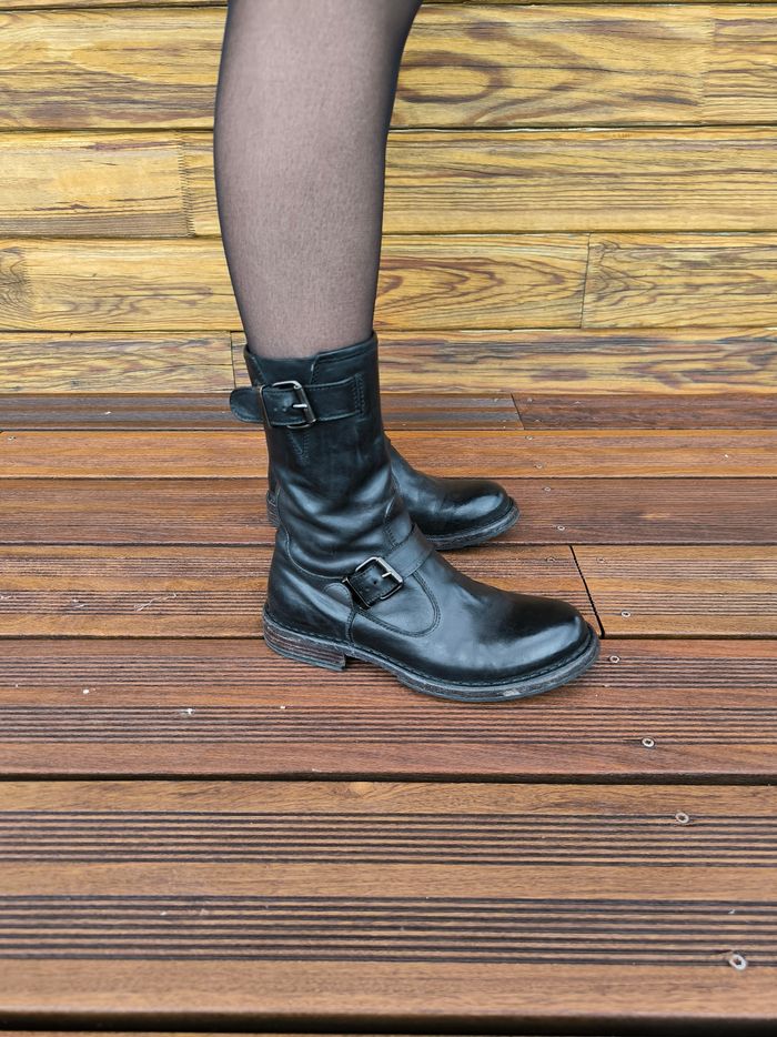 Bottes mi hautes Moma Noires  36