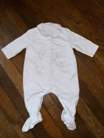 pyjama coton TArtine et chocolat bleu clair 1 mois il n'y a plus l'étiquette valeur 80 euros