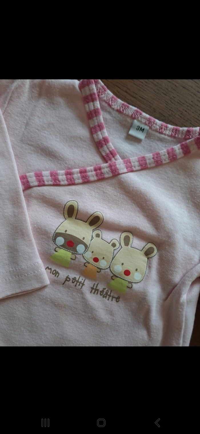Lot de deux bodies 3 Mois - photo numéro 3