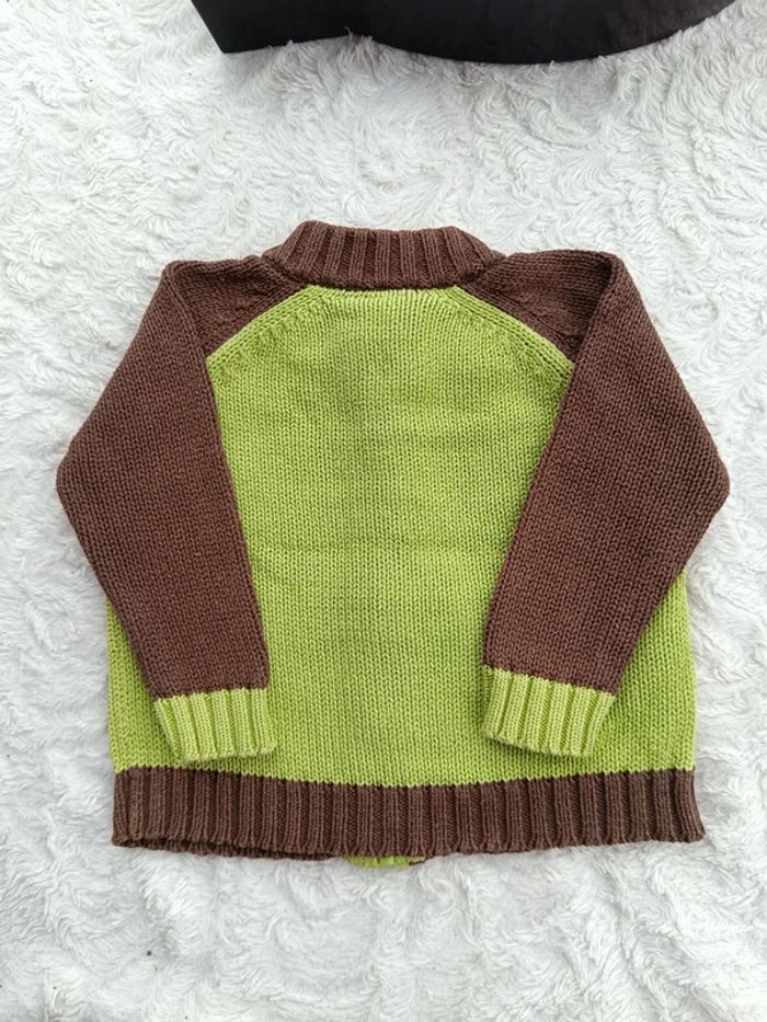 Gilet maille Garçon 6 mois Racing 100% coton - photo numéro 7