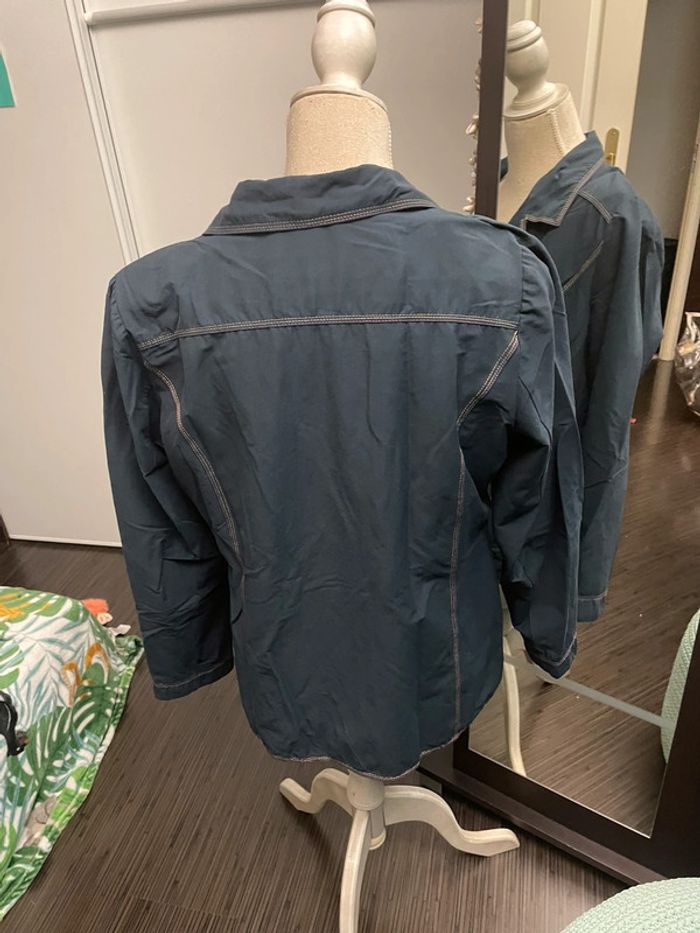 Veste légère bleu Françoise F - photo numéro 2