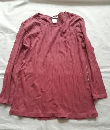 Tee shirt à manches longues femme bordeaux Jacqueline Riu taille 42/44