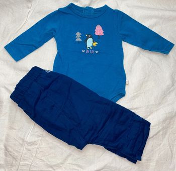 lot body La compagnie des petits + bas Sergent Major 3 mois