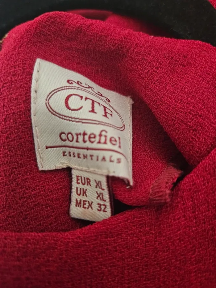 Robe Rouge Manches courtes Taille Xl Cortefiel - photo numéro 3