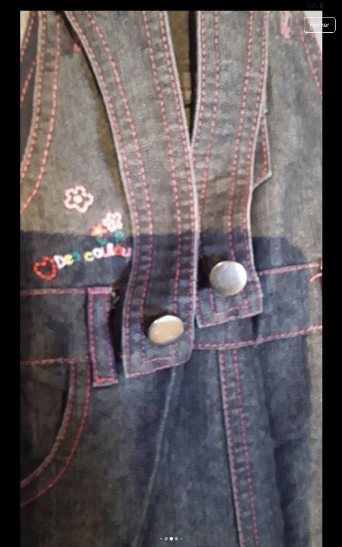 Salopette en jeans - photo numéro 5