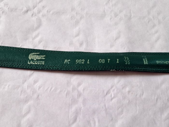 Ceinture en cuir Lacoste  , 85cm , mixte - photo numéro 8