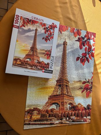 Magnifique puzzle Paris Tour Eiffel Nathan 1000 pièces