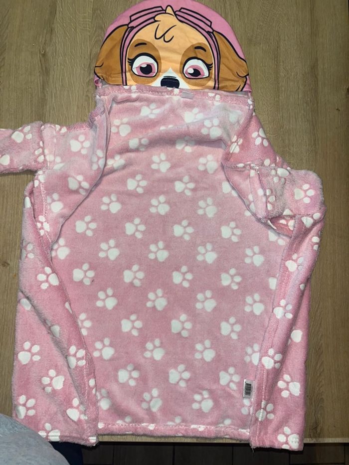 Cape plaid  patpatrouille avec capuche et gant - photo numéro 3