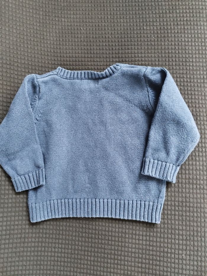 Pull garçon bleu marine taille 6 mois In extenso - photo numéro 2
