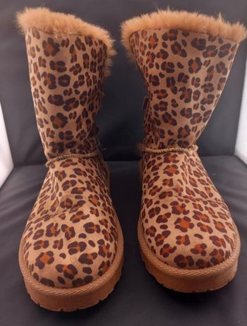 Bottes fourré motifs léopard P39