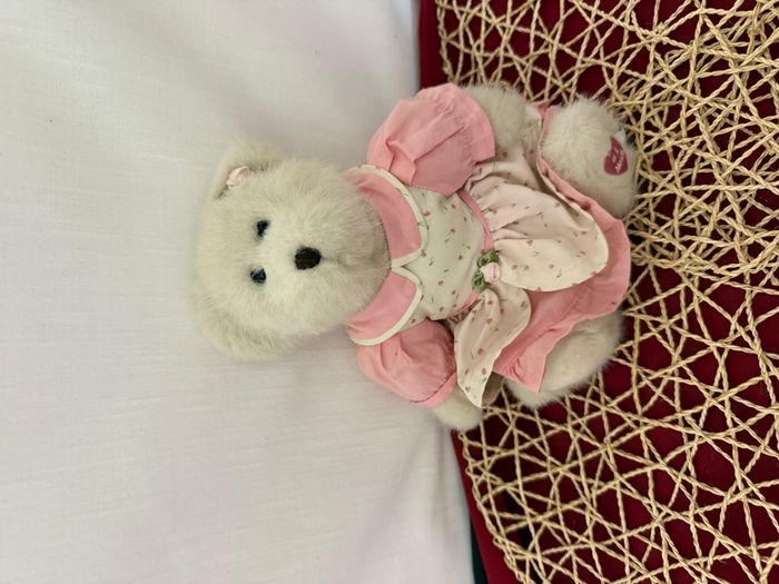 Collection Boyd's ours Girl Rose n°1 Mom Robe rose à fleurs 1988-2006 Ours de Boyd