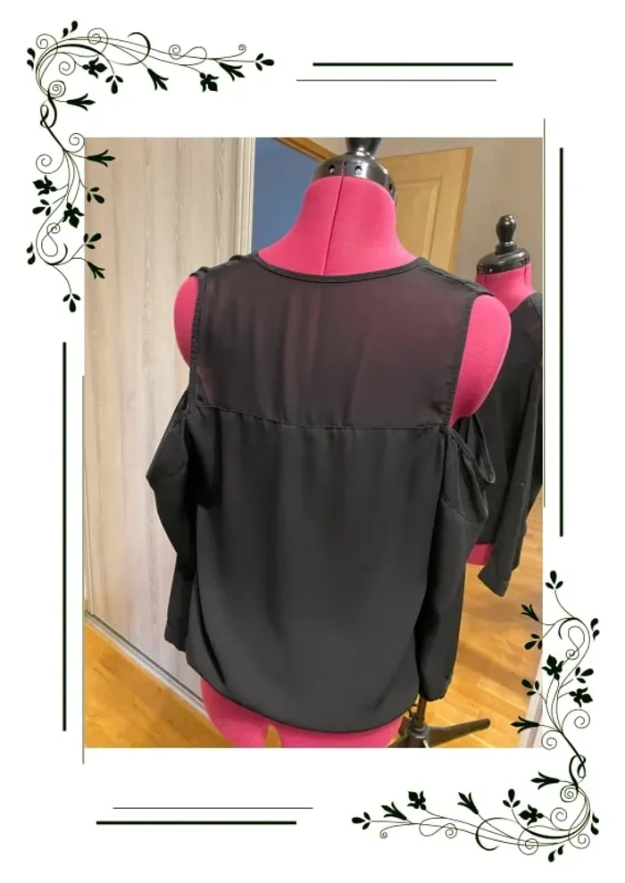 ASOS Blouse black, Femme, Taille: 38, Noir - photo numéro 3