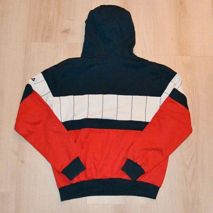 Fila Sweat à Capuche Hoodie Vintage 90's Exclusive Collection Homme Bleu Blanc Rouge (Taille M) - photo numéro 5