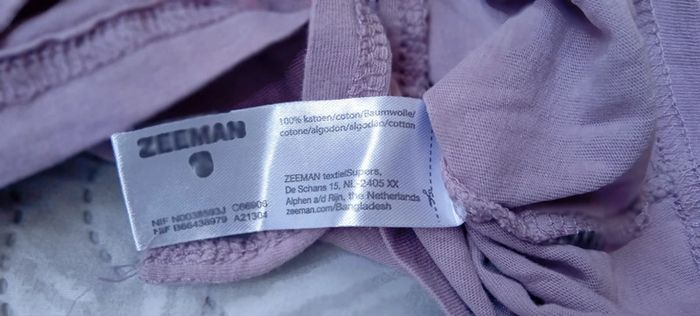 Tee-shirt à nouer thème nature mauve fille 10 ans zeeman - photo numéro 16