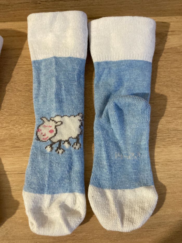lot 3 paires chaussettes hiver taille 19/22 - photo numéro 3