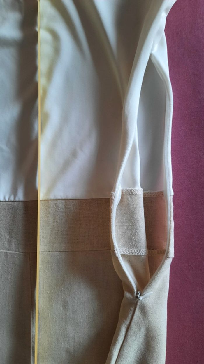 Robe d'été blanche et beige - photo numéro 9