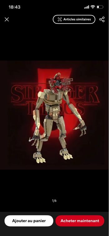 Demogorgon Stranger Things type lego XXL 