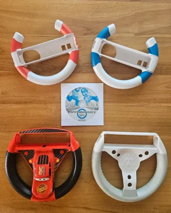 Nintendo Wii # Mario Kart + 4 Volants #