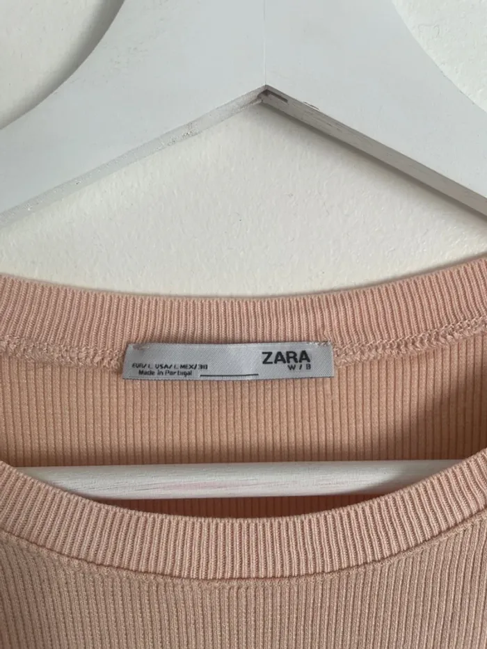 Haut rose clair Zara L - photo numéro 2