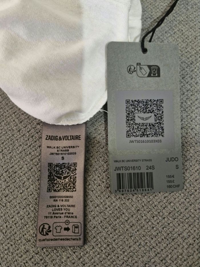 T-shirt Zadig&Voltaire taille S - photo numéro 5