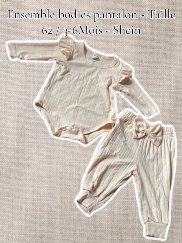 Ensemble bodies pantalon - Taille 62 / 3-6Mois - Shein